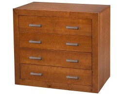 Cómoda De Madera 4 Cajones Cerezo