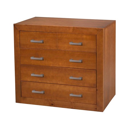 Cómoda De Madera 4 Cajones Cerezo