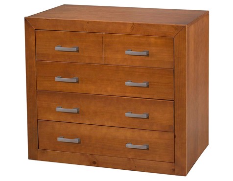 Cómoda De Madera 4 Cajones Cerezo