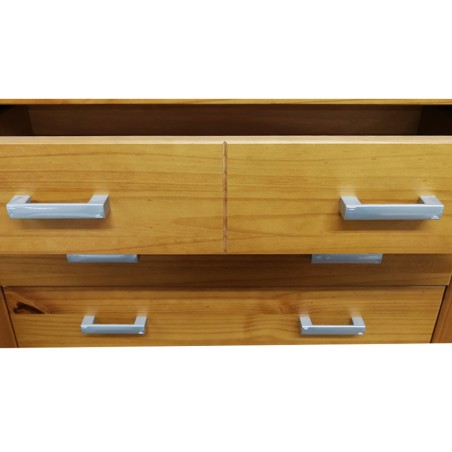 Cómoda De Madera 4 Cajones Cerezo