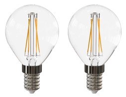 Bombilla Led Esférica 1+1 Luz Cálida