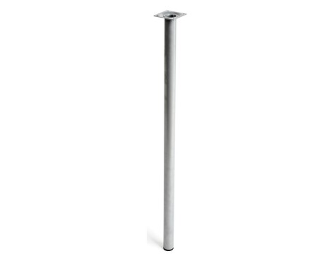 Pata Mesa Acero Redonda Cromo Ø30X700Mm