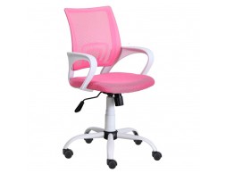 Silla Escritorio Phoenix Blanca Y Rosa