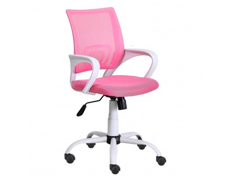 Silla Escritorio Phoenix Blanca Y Rosa