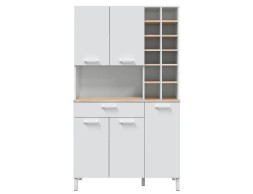 Mueble Auxiliar Cocina Roble Canadian Blanco Artik