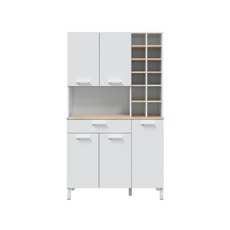 Mueble Auxiliar Cocina Roble Canadian Blanco Artik