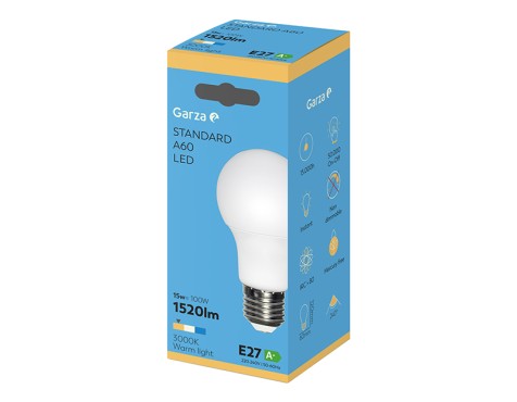 Bombilla Led Estándar Garza Luz Cálida