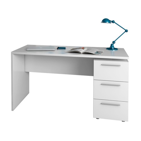 Mesa Estudio 3 Cajones Stylus Blanco Artik