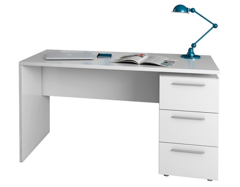 Mesa Estudio 3 Cajones Stylus Blanco Artik