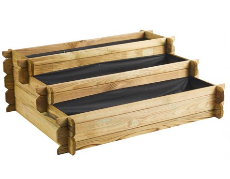Huerto Urbano De Madera Angelic Autoclave Verde