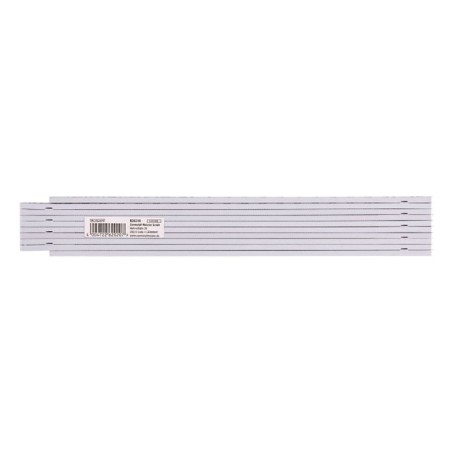 Metre De Plàstic Plegable Blanc