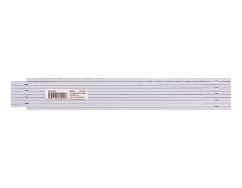 Metre De Plàstic Plegable Blanc