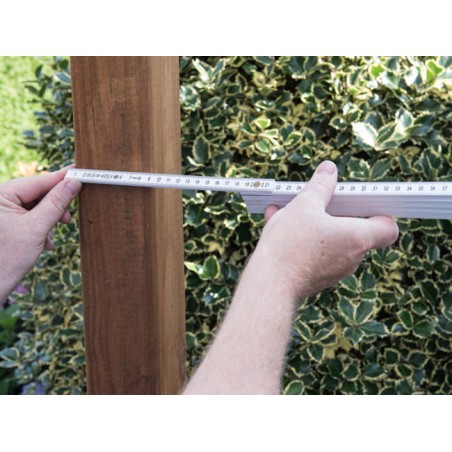 Metre De Plàstic Plegable Blanc