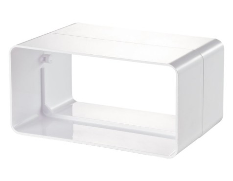 Empalme Rectangular Pvc Blanco