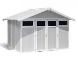 Caseta De Jardí En Resina Utility Gris Verd