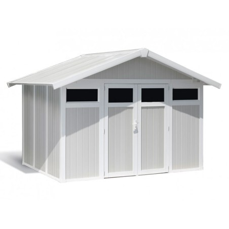 Caseta De Jardín En Resina Utility Gris Verde