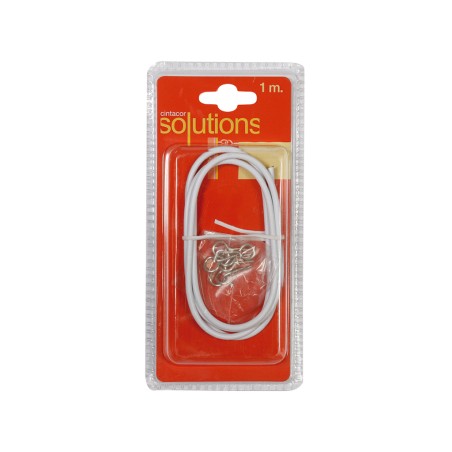 Cable Plastificat Cortina Blanc