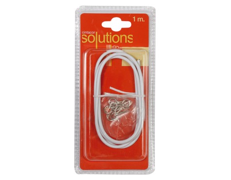 Cable Plastificat Cortina Blanc
