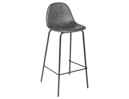 Taburete Alto Con Respaldo Vladi Gris