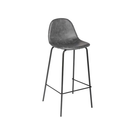 Taburete Alto Con Respaldo Vladi Gris