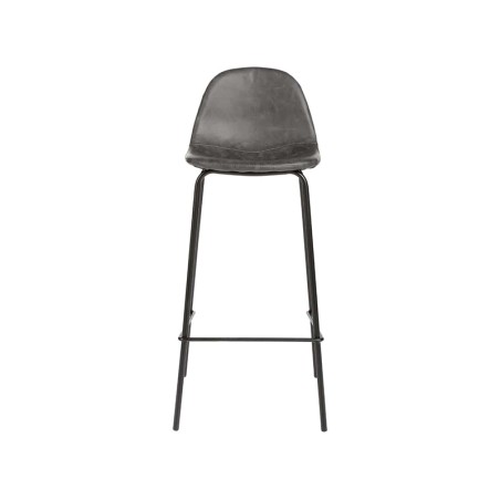 Taburete Alto Con Respaldo Vladi Gris