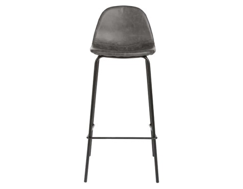 Taburete Alto Con Respaldo Vladi Gris
