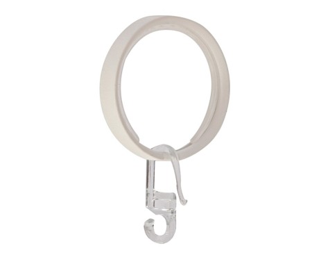 Anillas Cortina Metal Blancas Loft (8un)
