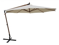Parasol Jardín Lateral Bimba Madera Crudo