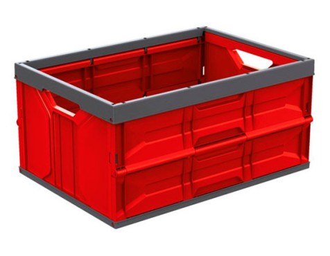 Caja De Plástico Plegable Roja