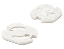 Protector Giratorio Adhesivo Para Enchufe Blanco