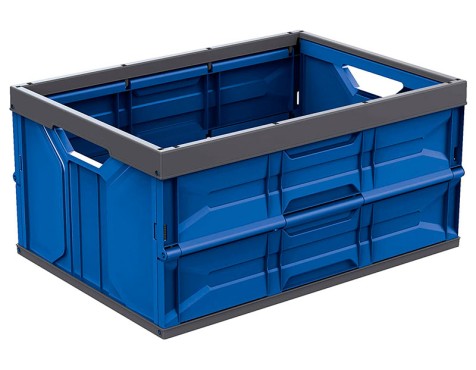 Caja De Plástico Plegable Easy Azul