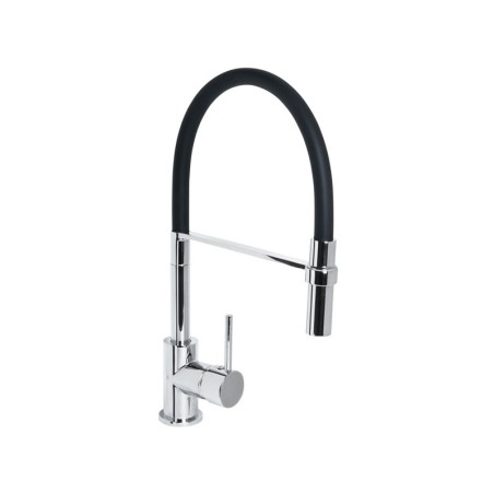 Grifo Cocina Flexo Silicona Negra