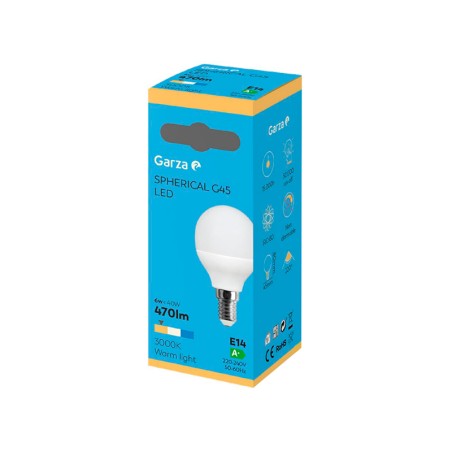 Bombilla Led Esférica Garza Luz Cálida