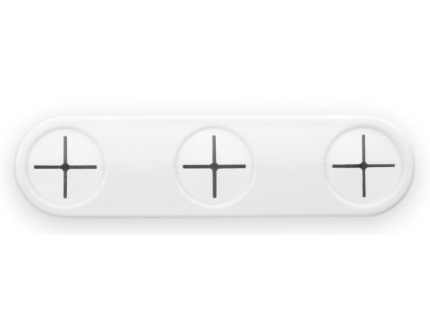 Colgador Paños Adhesivo Triple Blanco