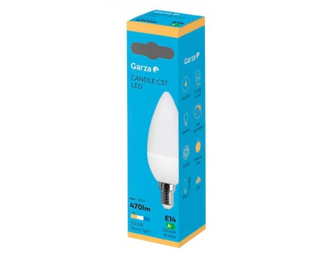Bombilla Led Vela Garza Luz Cálida
