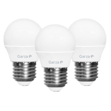 Bombilla Led Esférica 2+1 Garza Luz Cálida