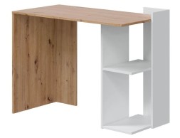 Escritorio Reversible Kenia Roble Y Blanco Artik