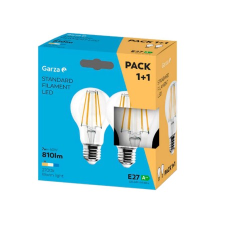 Bombilla Led Filamento 2+1 Garza Luz Cálida