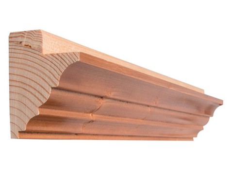 Cornisa De Madera Abeto Tintadomiel