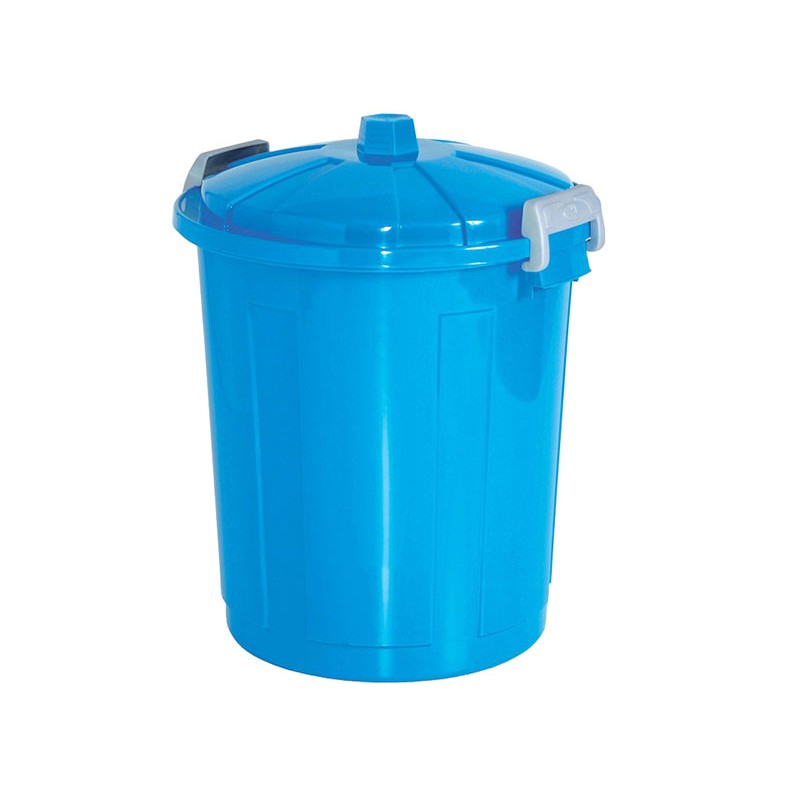 Cubo Basura de plástico con Tapadera, Cubo almacenaje y reciclar, 21  litros (Amarillo)
