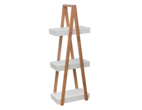 Prestatgeria Bany 3 Prestatges Natureo Blanc