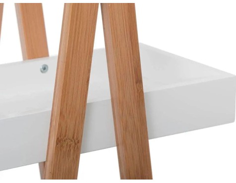 Prestatgeria Bany 3 Prestatges Natureo Blanc