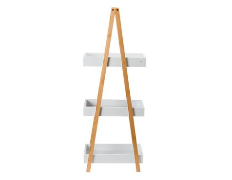 Prestatgeria Bany 3 Prestatges Natureo Blanc