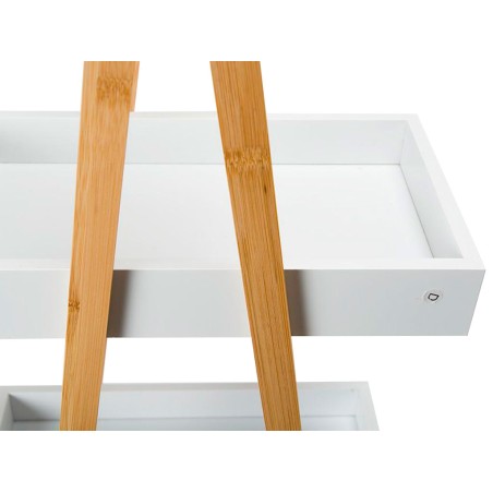Prestatgeria Bany 3 Prestatges Natureo Blanc