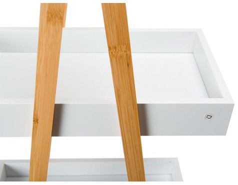 Prestatgeria Bany 3 Prestatges Natureo Blanc