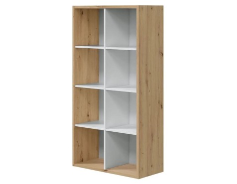 Estantería Cubos Noa Roble Nodi Y Blanco Artik