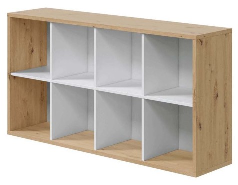 Estantería Cubos Noa Roble Nodi Y Blanco Artik