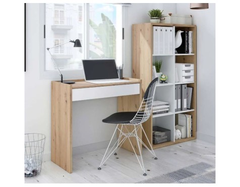 Estantería Cubos Noa Roble Nodi Y Blanco Artik