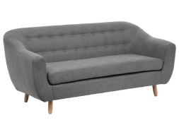 Sofá 3 Plazas Retro Gris