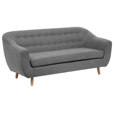 Sofá 3 Plazas Retro Gris